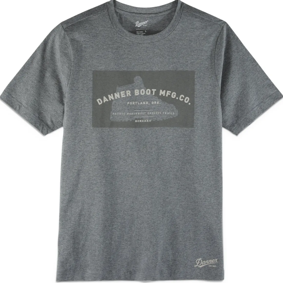 Clearance Danner License Plate Tee LightGray